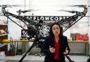 Deputy First Minister Kate Forbes during a visit to drone manufacturer Flowcopter in Loanhead