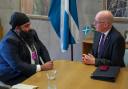 Gurpreet Singh Johal pictured meeting with First Minister John Swinney