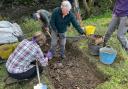 Around 30 volunteers turned up for the two day dig in the hunt for a Roman fort and harbour