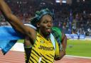 Usain Bolt celebrates with the Glasgow Commonwealth Games crowd in 2014