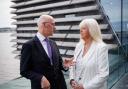 First Minister John Swinney speaks to journalist Lesley Riddoch in Dundee