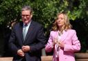 Keir Starmer pictured with Italian prime minister Giorgia Meloni on a visit to Rome