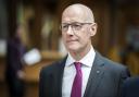 John Swinney spoke to independence activists at an event on Wednesday morning