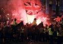 There was trouble in George Square in Glasgow the evening after Scotland voted No to independence