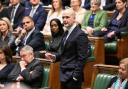 Stephen Flynn speaks during PMQs. Image: UK Parliament/Maria Unger