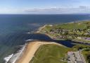 The coastline at the town of Brora, Sutherland