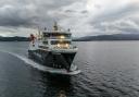 MV Glen Sannox touched down on Arran for the first time today