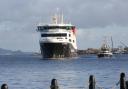 The delayed ferry experienced the blackout at lunchtime yesterday