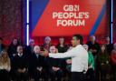 Rishi Sunak during GB News' People's Forum, a live questions and answers session, in February