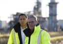 Labour leader Sir Keir Starmer (right) with Scottish Labour leader Anas Sarwar, during a visit to St Fergus Gas Terminal, a clean power facility in Aberdeenshire. Picture date: Friday November 17, 2023..