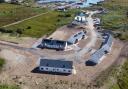 Archive image of affordable homes under construction at Scalasaig in Colonsay