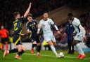 Portugal superstar Cristiano Ronaldo gets on the ball in the Nations League game against Scotland at Hampden tonight