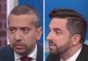 Mehdi Hasan (left) clashed with journalist Ryan Girdusky (right) over his 'racist comment'