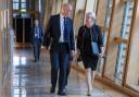 First Minister John Swinney and Finance Secretary Shona Robison pictured in the Scottish Parliament