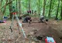 Archaeologists unearthed a cobbled surface, a possible drain and pottery sherds which date to the late medieval period of 14th or 15th century