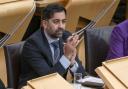 Humza Yousaf pictured in the Scottish Parliament