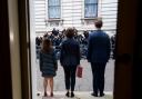 Chancellor of the Exchequer Rachel Reeves poses for photographs with her Treasury team as she leaves 11 Downing Street, London, before delivering her first Budget to the Houses of Parliament