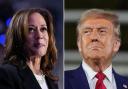 US Vice President Kamala Harris, left, and Republican presidential nominee former president Donald Trump (AP)