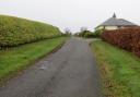 The road leading to Pittlesheugh Farm in Berwickshire, where plans for a proposed Battery Energy Storage System have been submitted