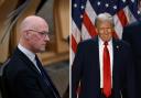 John Swinney congratuated Donald Trump as the election result was revealed