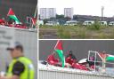 Two pro-Palestine protesters have had their sentence reduced following a protest in Glasgow