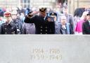 The Remembrance Sunday ceremony at the Stone of Remembrance outside the City Chambers in Edinburgh