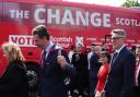 Scottish Labour MP Torcuil Crichton gives the thumbs up at a photocall after the July General Election