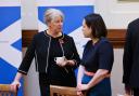 Finance Secretary Shona Robison and Deputy First Minister Kate Forbes pictured in conversation