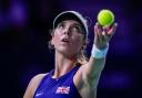 Katie Boulter prepares to serves against Germany’s Laura Siegemund (Manu Fernandez/AP)