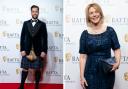 Richard Rankin and Hazel Irvine at the Bafta Scotland awards