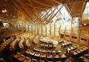 The debating chamber at Holyrood