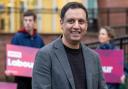 Scottish Labour's Anas Sarwar pictured campaigning for the Maryhill by-election which will be held on Thursday