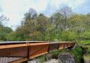 Bracklinn Falls Footbridge won in the Pedestrian and Cycle Bridge category