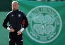 Celtic goalkeeper Kasper Schmeichel during training at Lennoxtown