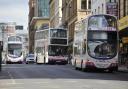 Generic photo of a bus in Glasgow city centre