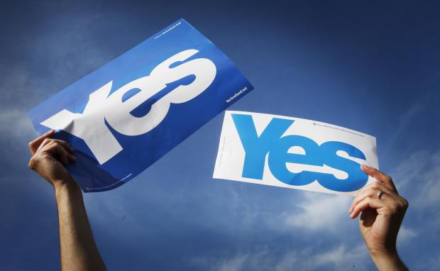 The National: Yes campaign material as the campaign ahead of the Scottish independence referendum continues. PRESS ASSOCIATION Photo. Picture date: Monday September 8, 2014.  The more information people have in the run-up to the independence referendum, the more