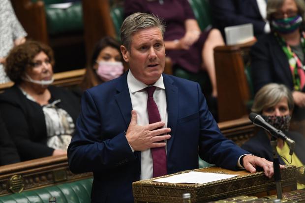 The National: Labour leader Sir Keir Starmer said Boris Johnson should be offering the Queen his resignation