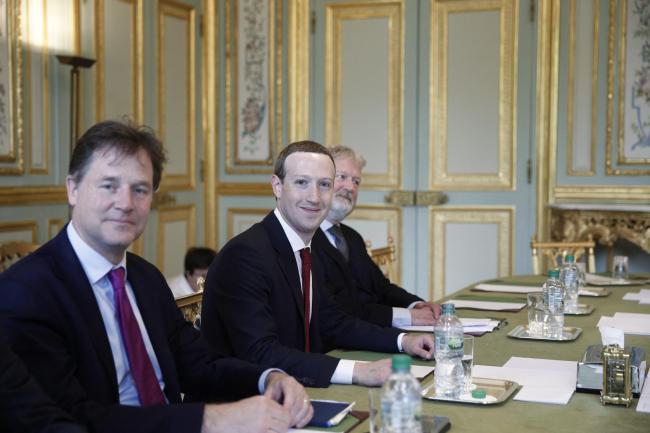 Bizarrely, it falls to Facebook’s Nick Clegg (pictured with CEO Mark Zuckerberg) to defend it