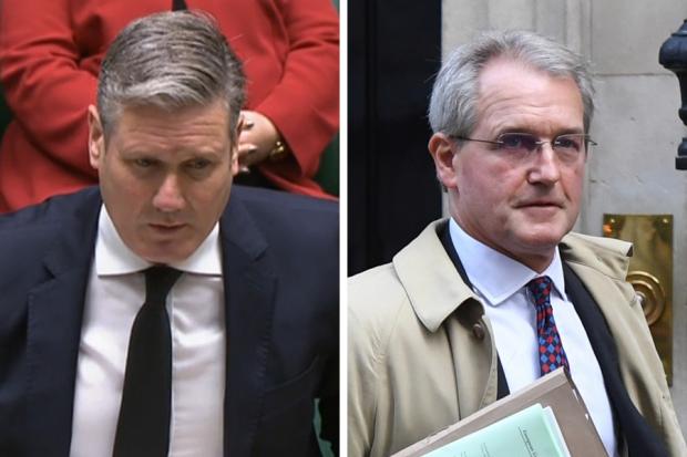 Keir Starmer, left, has failed to seize on the scandal around Owen Paterson