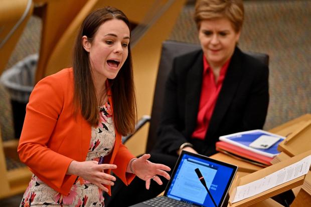 The National: Finance Secretary Kate Forbes and First Minister Nicola Sturgeon 