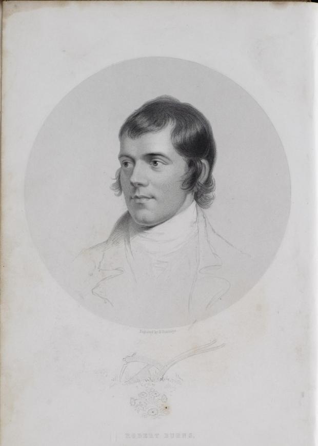 The National: Robert Burns: Blackie & Son, Glasgow, Edinburgh and London. Engraver Robinson, Henry, active 1827-72
