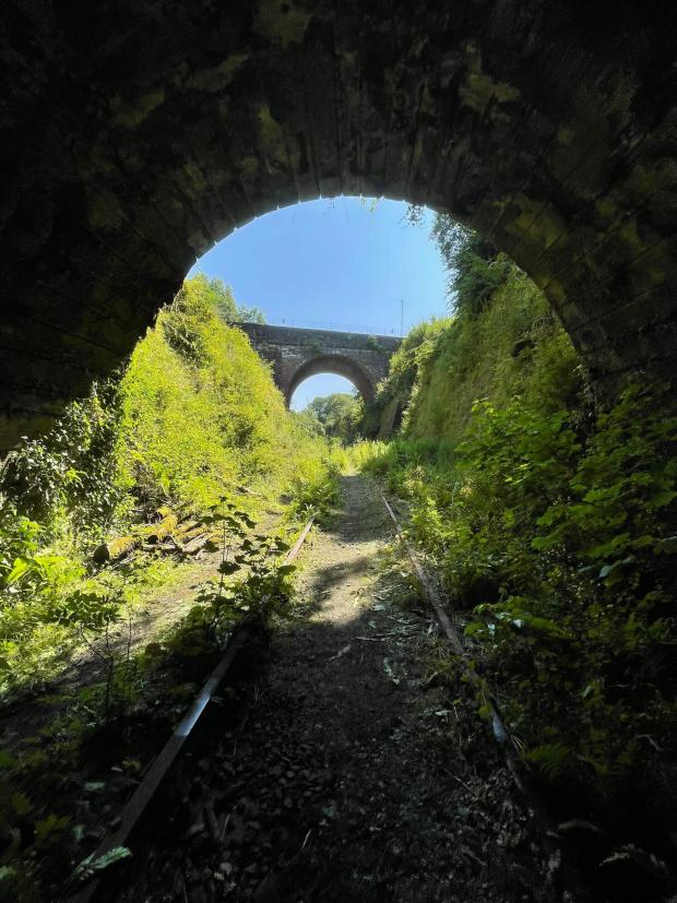 The National: A disused railway tunnel in Greenock. Photograph: Erin Joan Michael