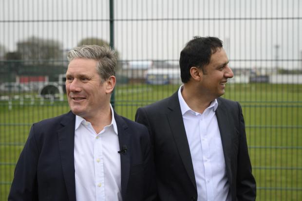 Anas Sarwar (right) and Keir Starmer would prefer Scotland to belong to the Union