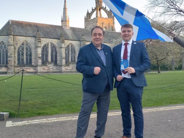 The National: Alex Salmond, left, said Alba won't be deterred from speaking out