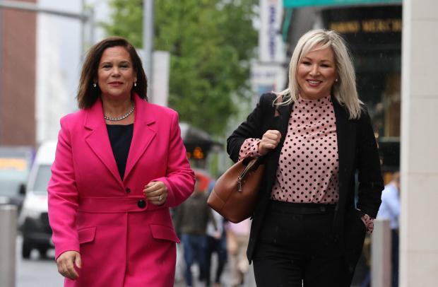 The National: Sinn Fein president Mary Lou McDonald and vice-president Michelle O'Neill 