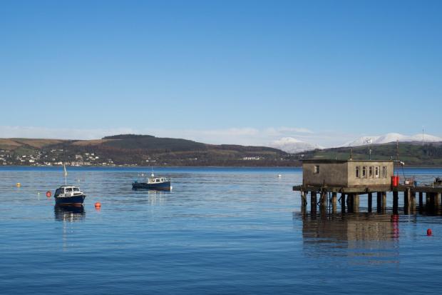 The view from Gourock's train station by Diego Leon Bethencourt