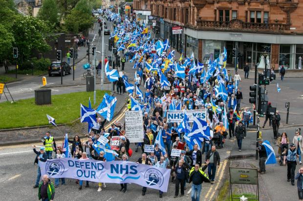 All Under One Banner march for independence in May 2022. Photo by Colin Mearns