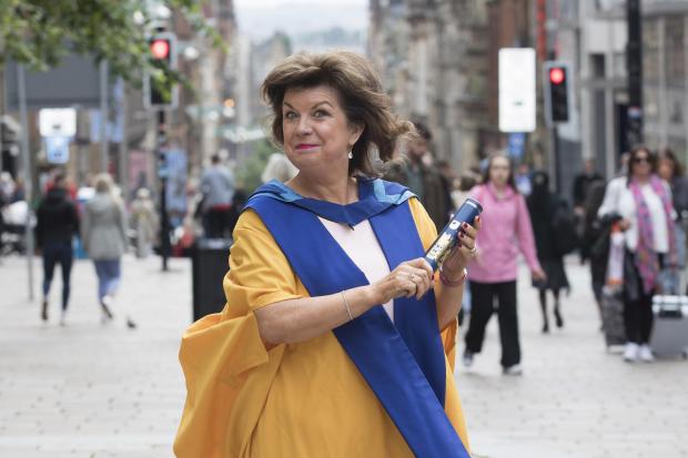 Elaine C Smith was awarded an honorary doctorate from The Open University in Scotland for her services to the arts