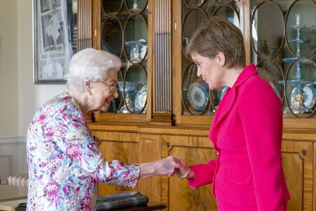 The National: The Queen and Nicola Sturgeon