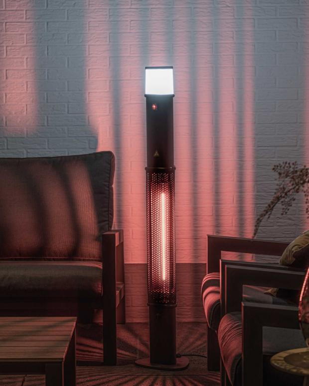 The National: Patio Heater With Bluetooth Speaker (Aldi)